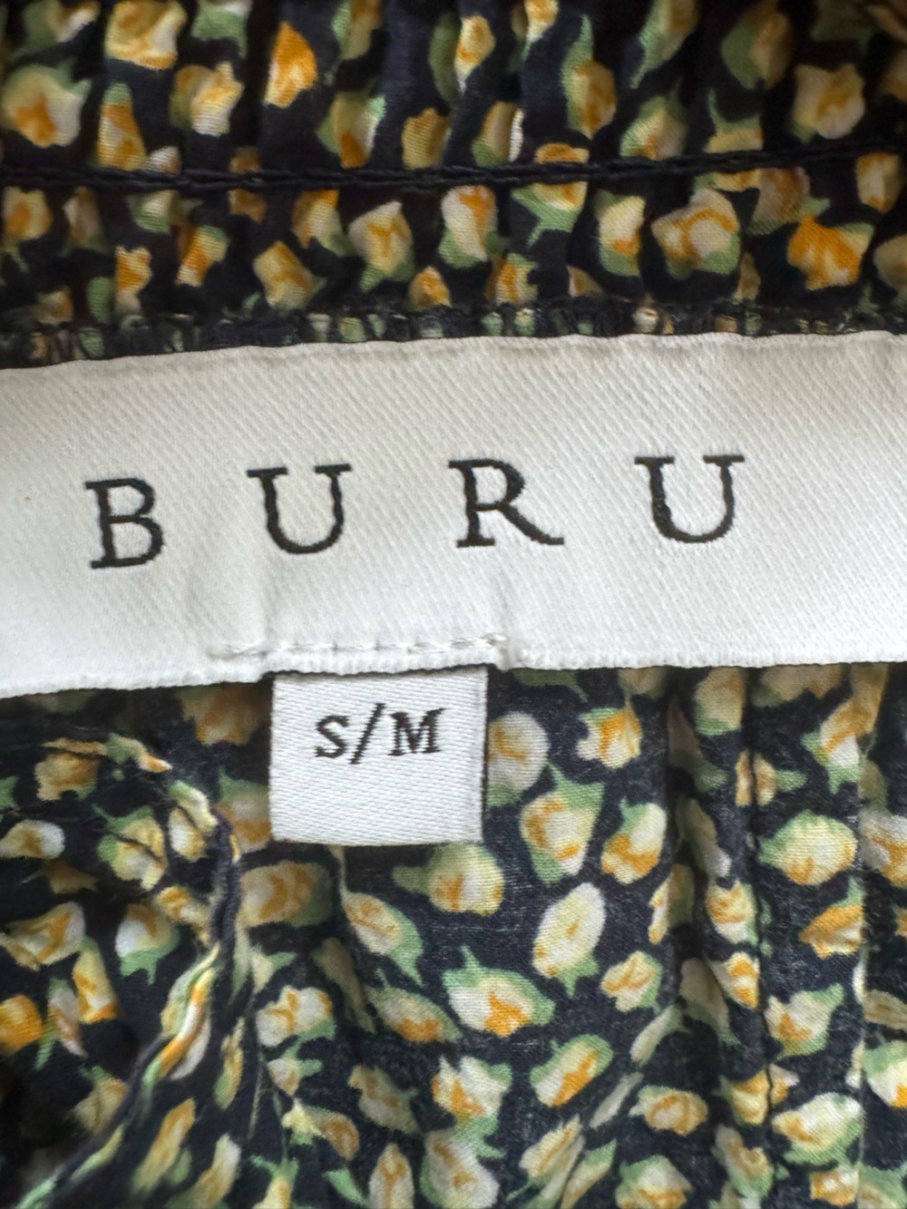 BURU Tie Top MINI Dress - lemon s/m - Picture 7 of 9